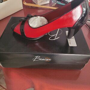 Beacon Red and Black Dress Shoes